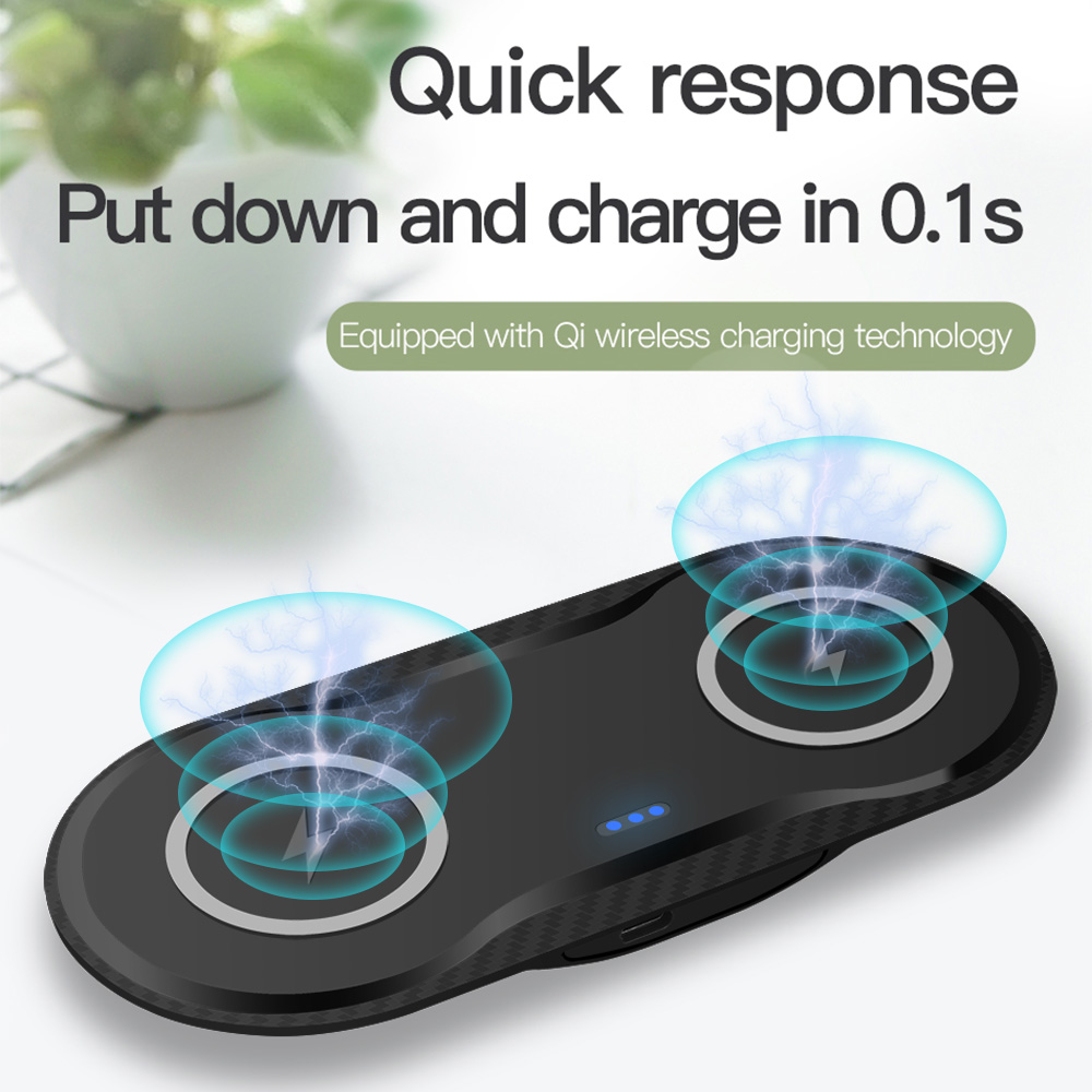 Wireless Charger Dual Mobile Phone Charger - Thumbnail 6