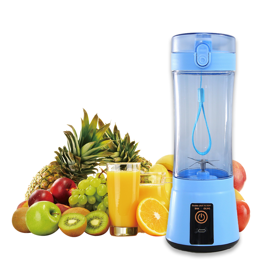Portable Electric Fruit Juicer Wireless USB Rechargeable Mini Mixer Multifunction Summer Smoothie Blender Machine Kitchen Supplies - Thumbnail 2