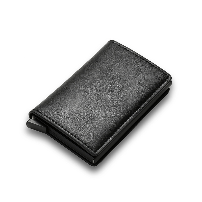 RFID Carbon Fiber Men's Wallet Aluminum Alloy - Thumbnail 2