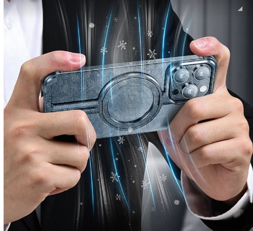 Metal Airbag Anti-fall Shell Phone Case Protective Shock Absorption Aerospace Grade Aluminum Holder Cover - Thumbnail 13