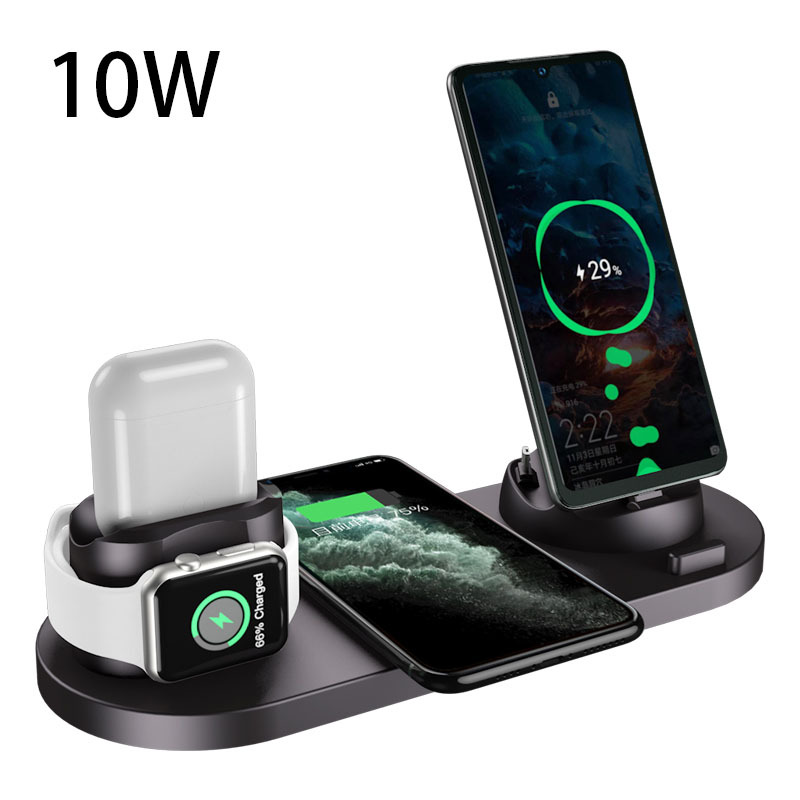 Wireless Charger For IPhone Fast Charger For Phone Fast Charging Pad For Phone Watch 6 In 1 Charging Dock Station - Thumbnail 7