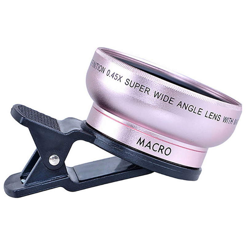 Mobile phone lens 0.45Xwide angle 12.5 times the macro external lens photography camera universal HD Combo - Thumbnail 6