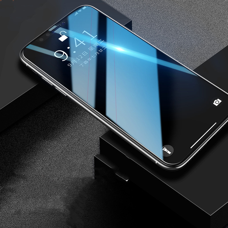 Compatible With Tempered Glass Screen Protector For 11 Pro Max 12 Mini 11Pro 12Pro XS X XR 7 8 Plus 6 6S SE 5S Protection Film - Thumbnail 3