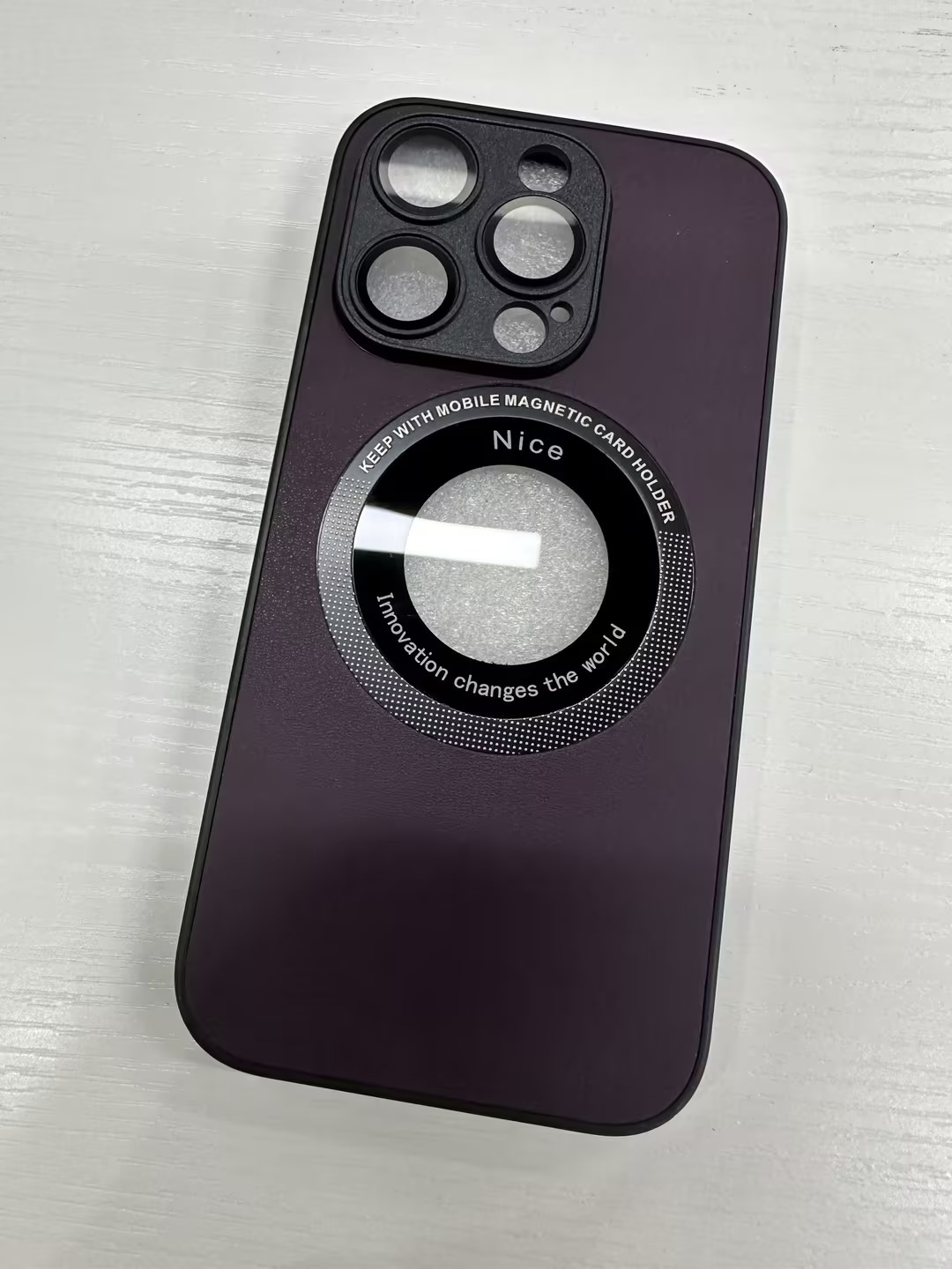 Suitable For IPhone15PRO Phone Case Litchi Grain Leather - Thumbnail 10