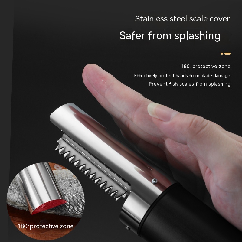 Electric Razor Fish Scaler Machine Handheld Charging Planing And Scraping Artifact - Thumbnail 16