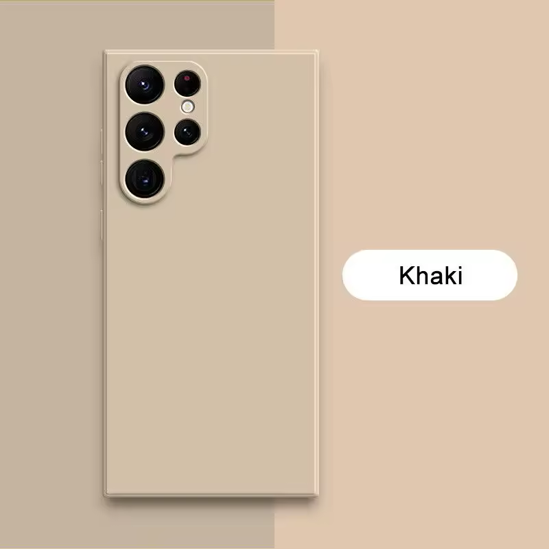 Square Liquid Silicone Case For Samsung Galaxy S24 S23 S22 Ultra S21 S20 FE Plus A52 S25 Camera Protection Soft Candy Case Cover - Thumbnail 9