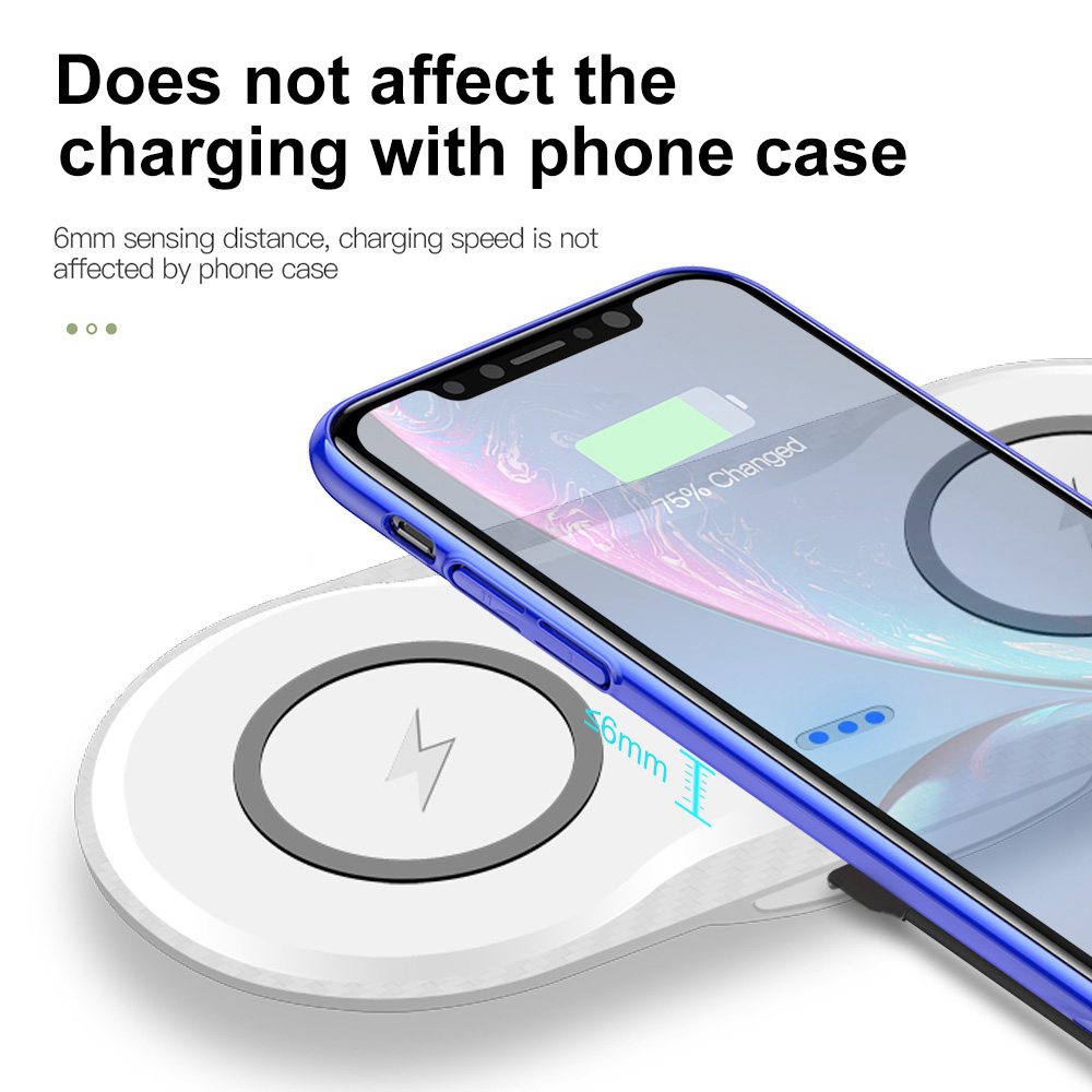 Wireless Charger Dual Mobile Phone Charger - Thumbnail 5